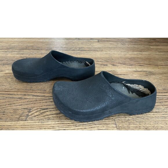 Birkenstock Black Super Birki Rubber Clog Sandals Shoes Women's Size 10 - Picture 6 of 9